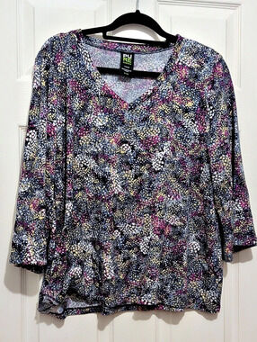 Pure Abstract Print V-Neck Tunic